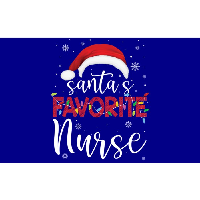 Ugly Sweater Christmas Santas Favorite Nurse Xmas Gift Bumper Sticker