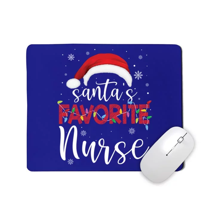 Ugly Sweater Christmas Santas Favorite Nurse Xmas Gift Mousepad