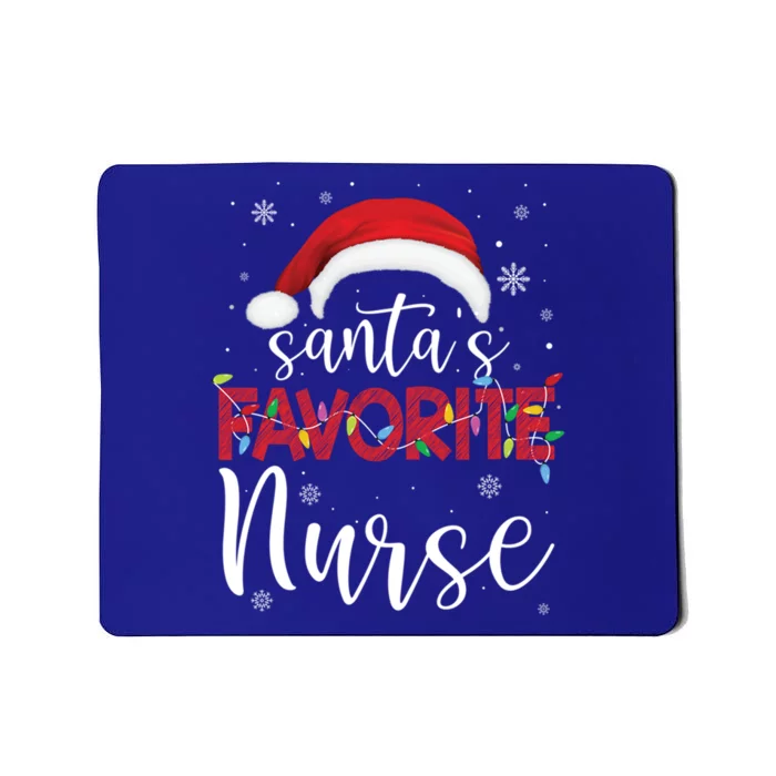 Ugly Sweater Christmas Santas Favorite Nurse Xmas Gift Mousepad