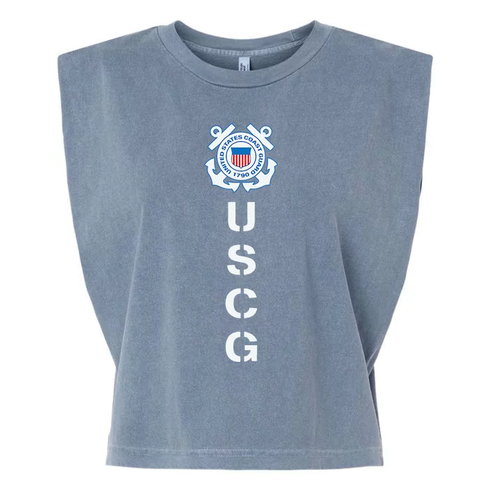 United States Coast Guard Uscg Garment-Dyed Women's Muscle Tee