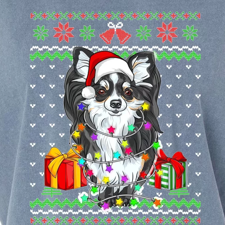 Ugly Sweater Christmas Lights Chihuahua Dog Puppy Lover Garment-Dyed Women's Muscle Tee