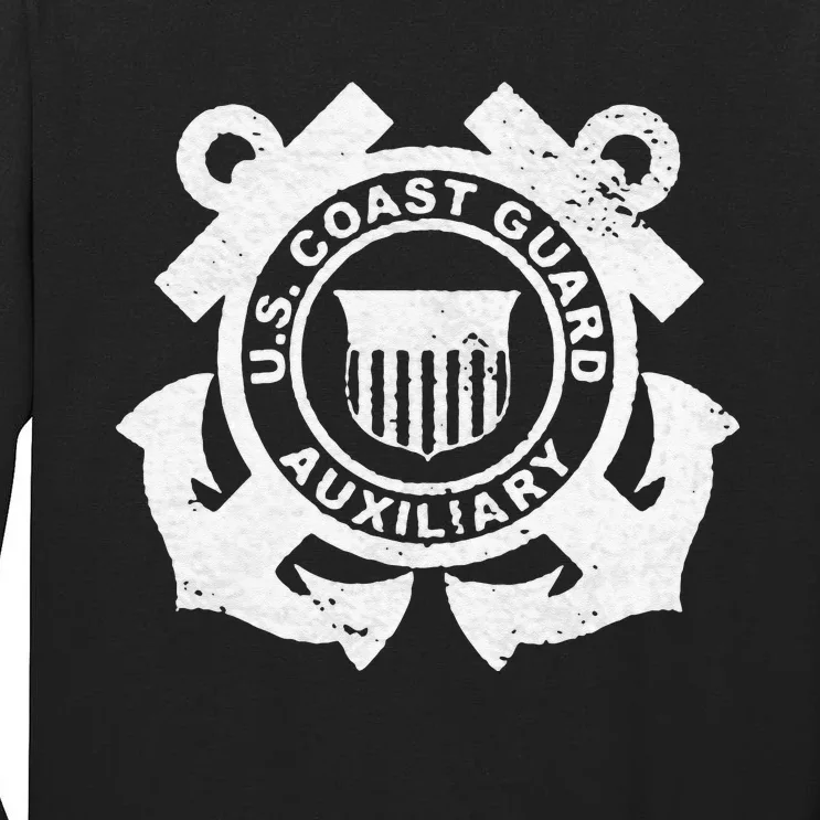 UNITED STATES COAST GUARD AUXILIARY USCG USCGA FLAG Tall Long Sleeve T-Shirt