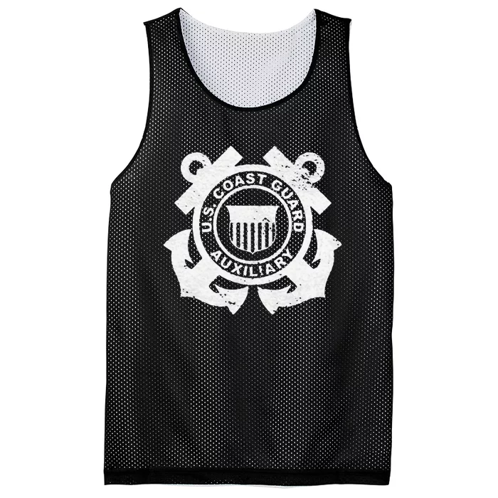 UNITED STATES COAST GUARD AUXILIARY USCG USCGA FLAG Mesh Reversible Basketball Jersey Tank