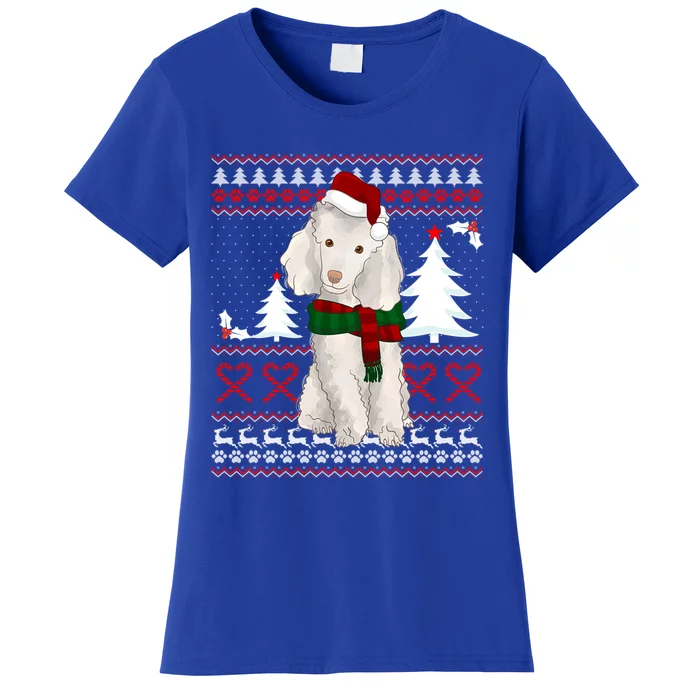 Ugly Sweater Christmas Poodle Christmas Cute Gift Women's T-Shirt