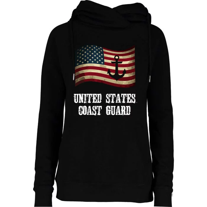 United States Coast Guard Womens Funnel Neck Pullover Hood