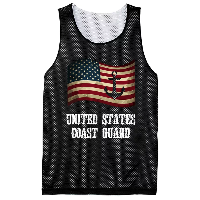 United States Coast Guard Mesh Reversible Basketball Jersey Tank