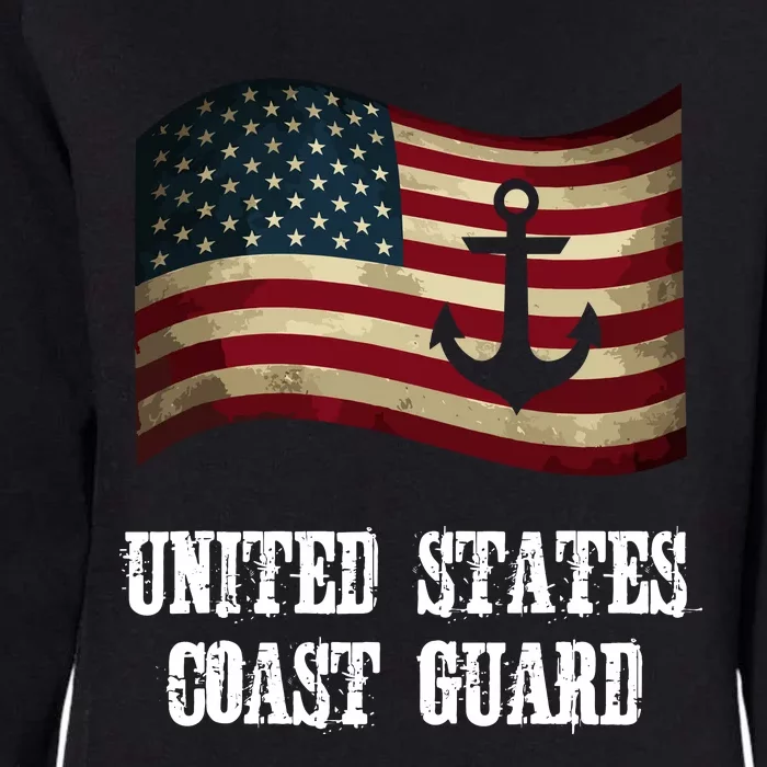 United States Coast Guard Womens California Wash Sweatshirt