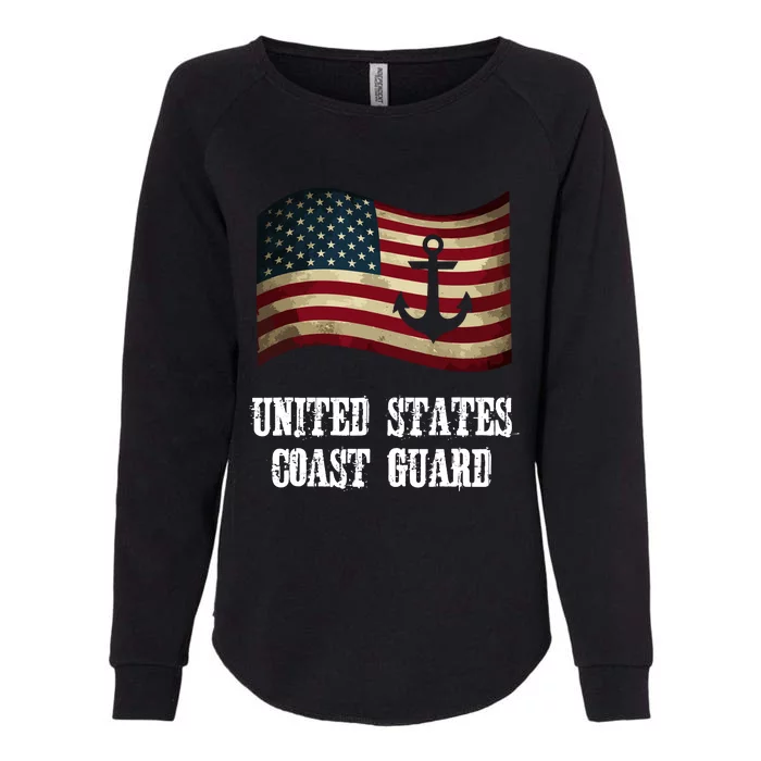 United States Coast Guard Womens California Wash Sweatshirt