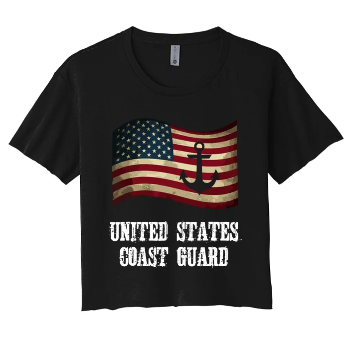 United States Coast Guard Women's Crop Top Tee