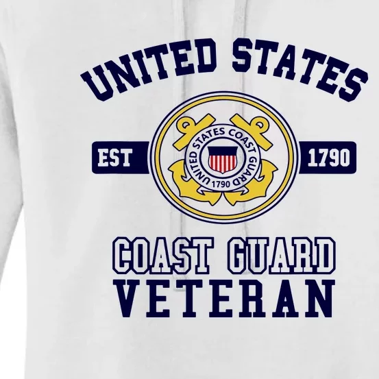 United States Coast Guard Auxiliary Military Veteran Women's Pullover Hoodie