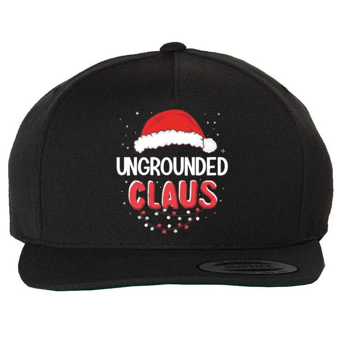 Ungrounded Santa Claus Christmas Matching Costume Cool Gift Wool Snapback Cap