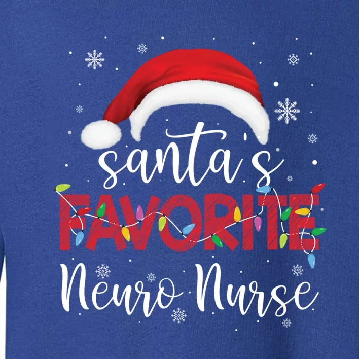 Ugly Sweater Christmas Santas Favorite Neuro Nurse Xmas Gift Toddler Sweatshirt