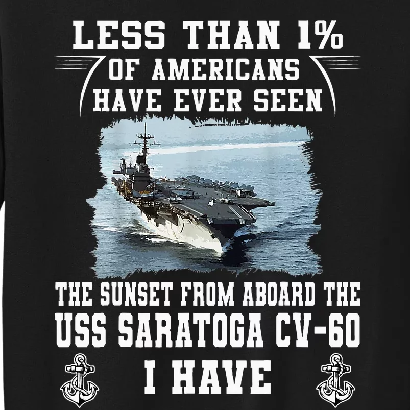 Uss Saratoga Cv60 Aircraft Carrier Tall Sweatshirt