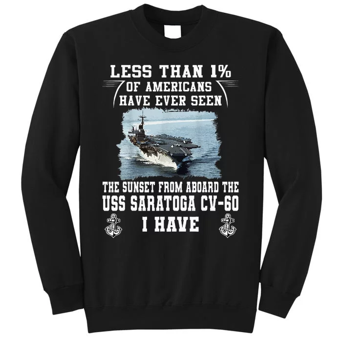 Uss Saratoga Cv60 Aircraft Carrier Tall Sweatshirt