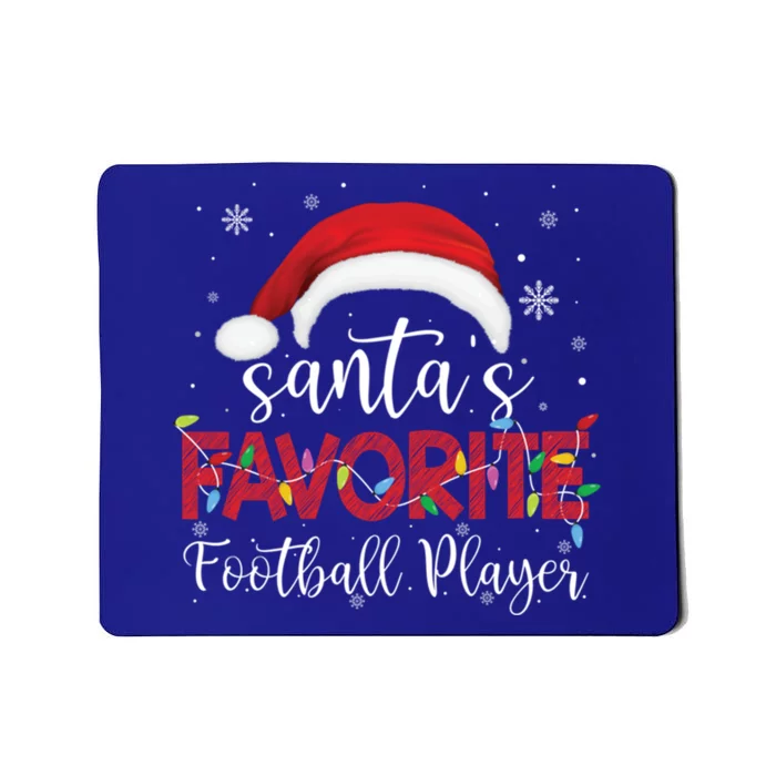 Ugly Sweater Christmas SantaS Favorite Football Player Xmas Cute Gift Mousepad