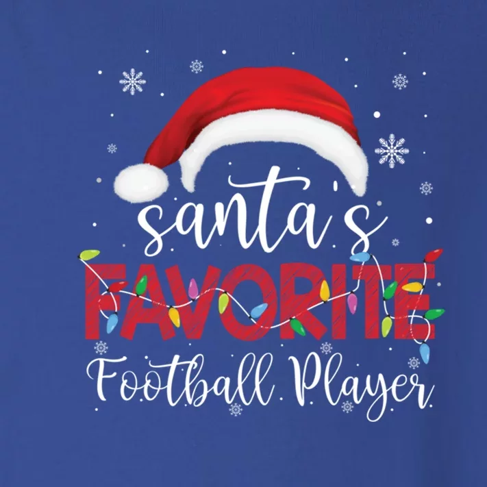 Ugly Sweater Christmas SantaS Favorite Football Player Xmas Cute Gift Toddler Long Sleeve Shirt