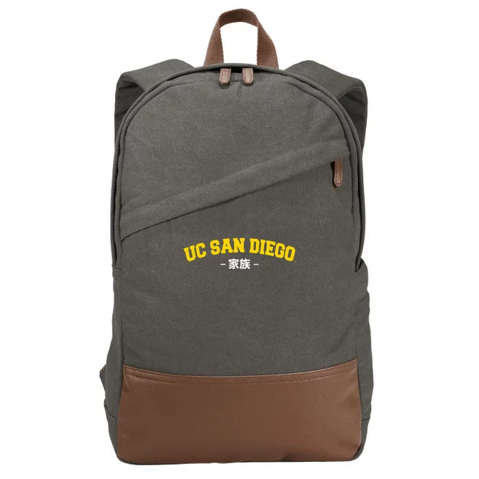 Uc San Diego Family Japanese Cotton Canvas Backpack