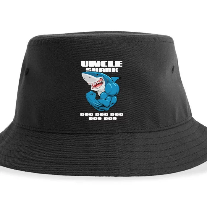 Uncle Shark Doo Mommy Auntie Daddy Baby Sustainable Bucket Hat