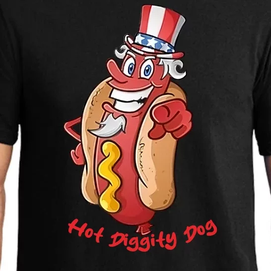 Uncle Sam Design For Men And Women Hot Diggity Dog Pajama Set