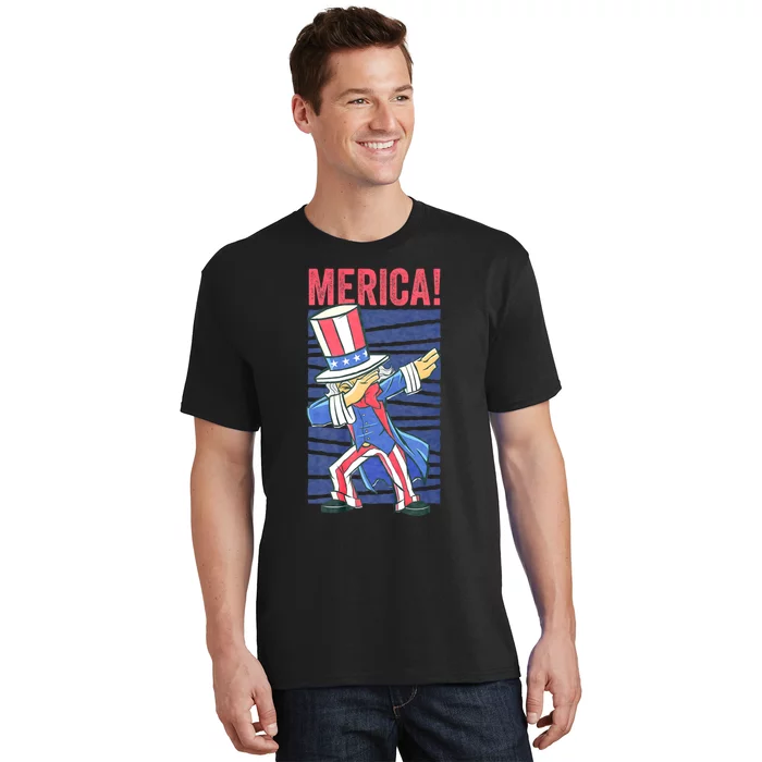 Uncle Sam Dabbing 4th Of July Merica T-Shirt