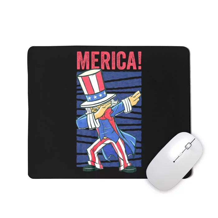 Uncle Sam Dabbing 4th Of July Merica Mousepad