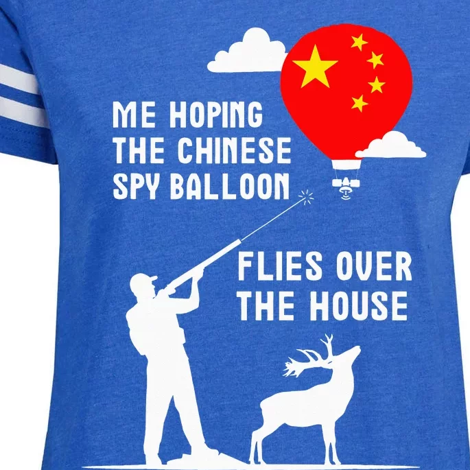 Us Shoots Down Chinese Airship Spy Balloon Over Atlantic Enza Ladies Jersey Football T-Shirt