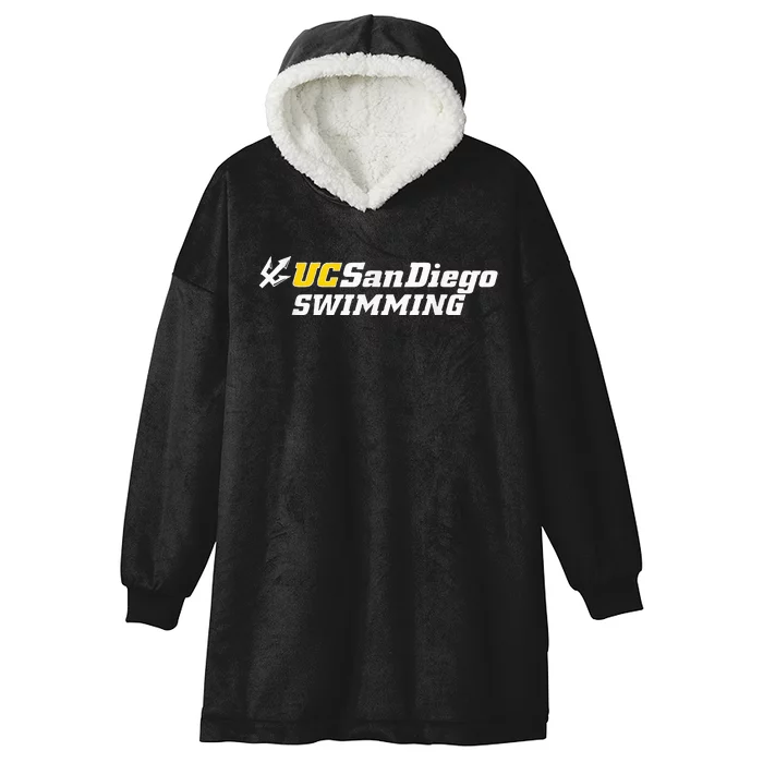 Uc San Diego Swimming Hooded Wearable Blanket