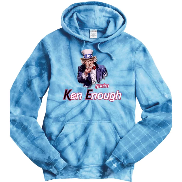 Uncle Sam Enough I Am Enough Funny Im Ken I Am Ken Kenenoug Tie Dye Hoodie