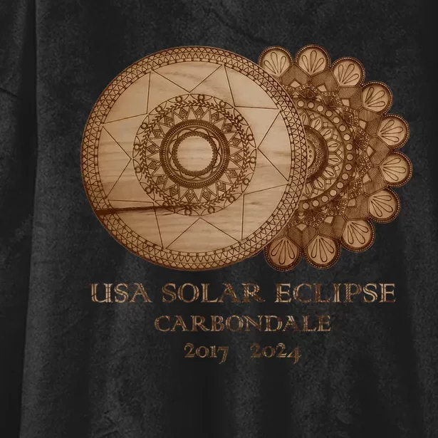 Usa Solar Eclipse Carbondale 2017 2024 Unique Gift Hooded Wearable Blanket