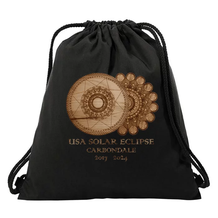 Usa Solar Eclipse Carbondale 2017 2024 Unique Gift Drawstring Bag