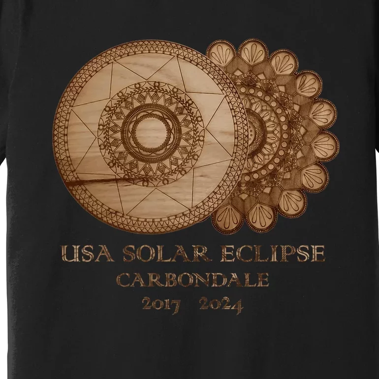 Usa Solar Eclipse Carbondale 2017 2024 Unique Gift Premium T-Shirt