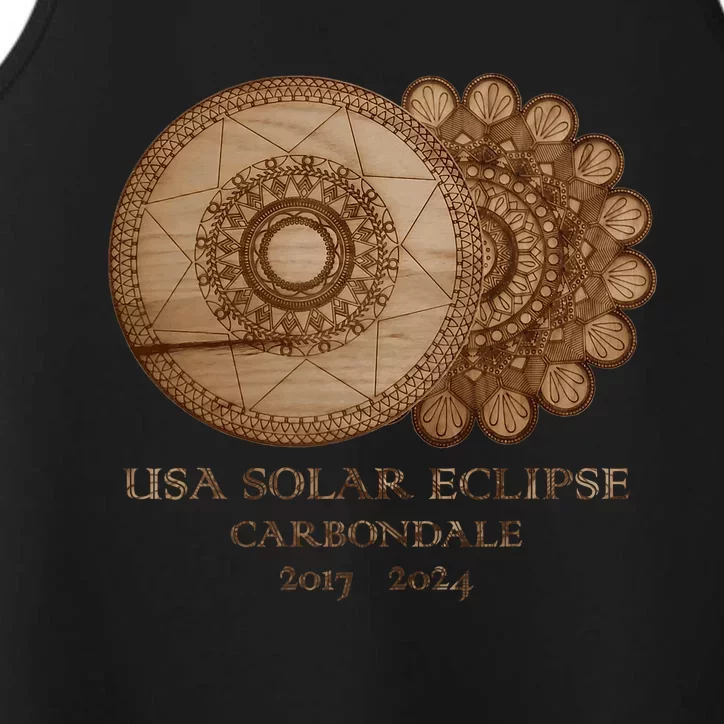 Usa Solar Eclipse Carbondale 2017 2024 Unique Gift Performance Tank