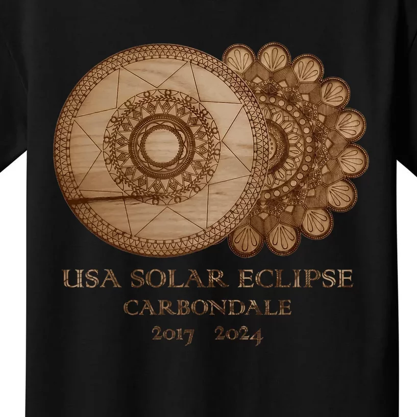 Usa Solar Eclipse Carbondale 2017 2024 Unique Gift Kids T-Shirt