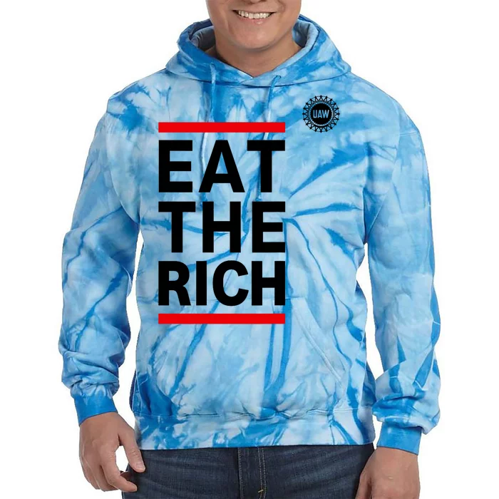 Uaw Strong Eat The Rich Tie Dye Hoodie