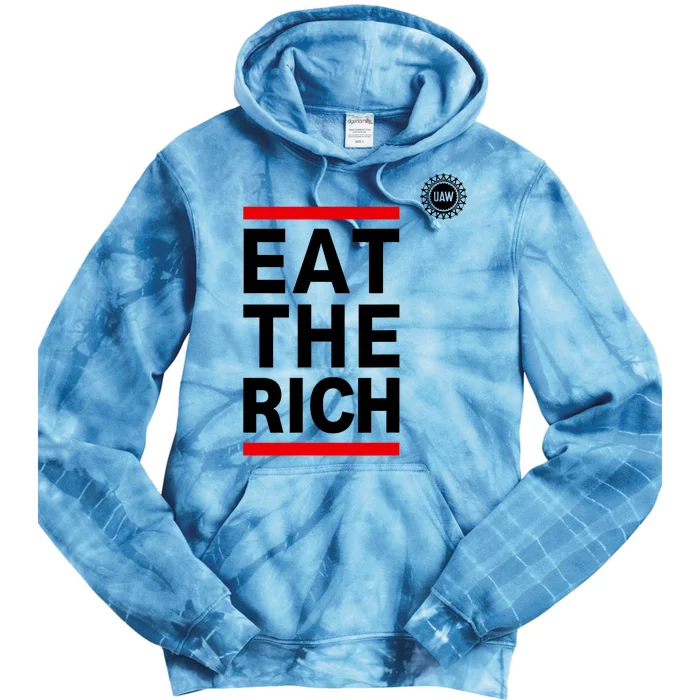 Uaw Strong Eat The Rich Tie Dye Hoodie