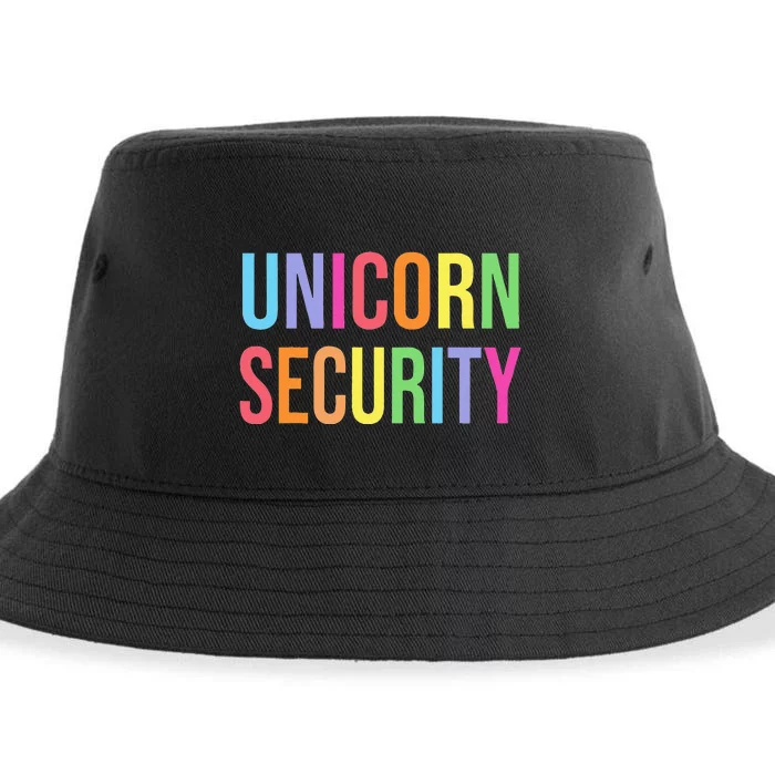 Unicorn Security Funny Birthday Girl Gifts Dad Mom Daughter Sustainable Bucket Hat