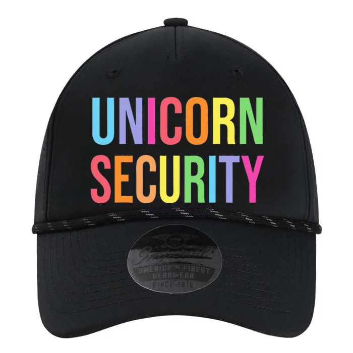 Unicorn Security Funny Birthday Girl Gifts Dad Mom Daughter Performance The Dyno Cap