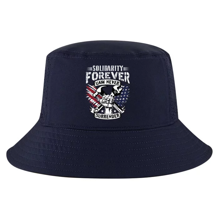 USA Solidarity Forever UAW Never Surrender Union Strong Cool Comfort Performance Bucket Hat