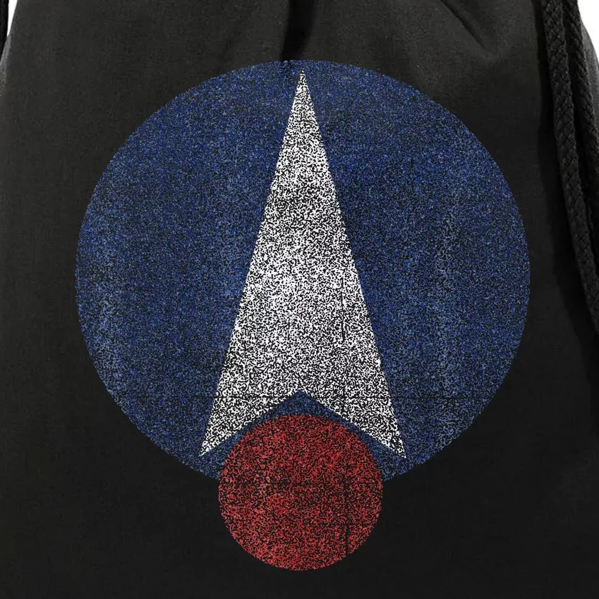 Us Space Force Logo Drawstring Bag