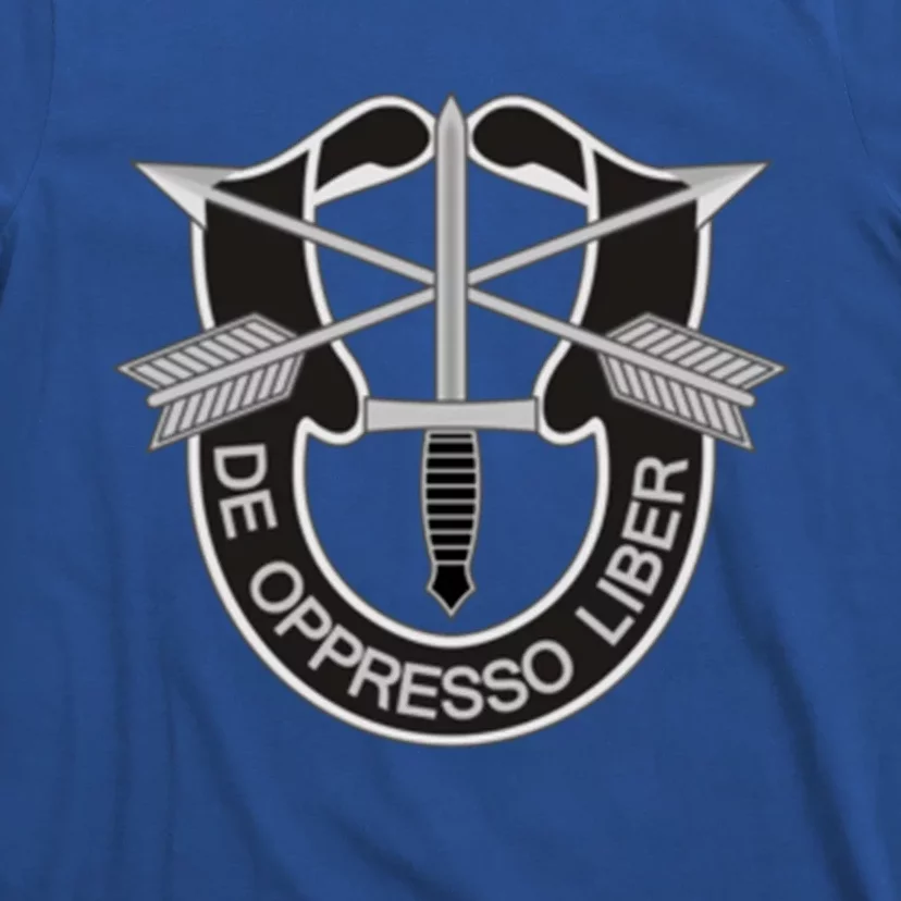 Us Special Forces Meaningful Gift De Oppresso Liber Cool Gift T-Shirt