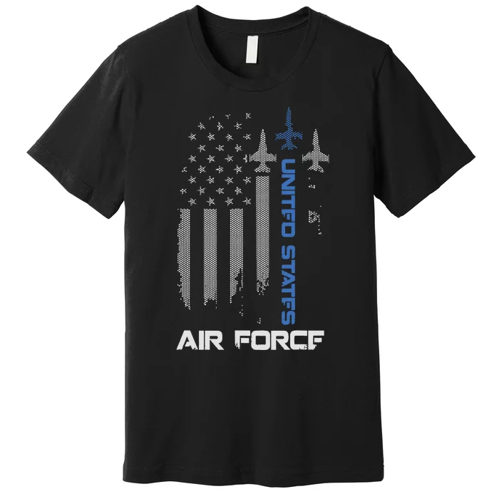 United States Force American Usa Flag July 4th Patriotic Premium T-Shirt