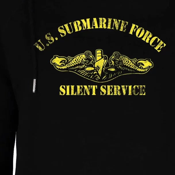 U.S Submarine Force Silent Service Veteran Submariner Womens Funnel Neck Pullover Hood