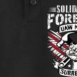 USA Solidarity Forever UAW Never Surrender UAW Union Strong Dry Zone Grid Performance Polo