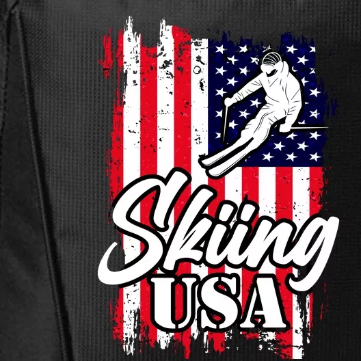 USA Skiing Flag Design City Backpack