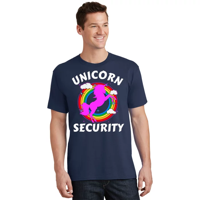 Unicorn Security Funny Halloween Fall Dad Mom Adult Costume T-Shirt