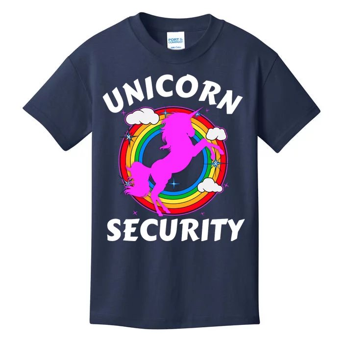 Unicorn Security Funny Halloween Fall Dad Mom Adult Costume Kids T-Shirt