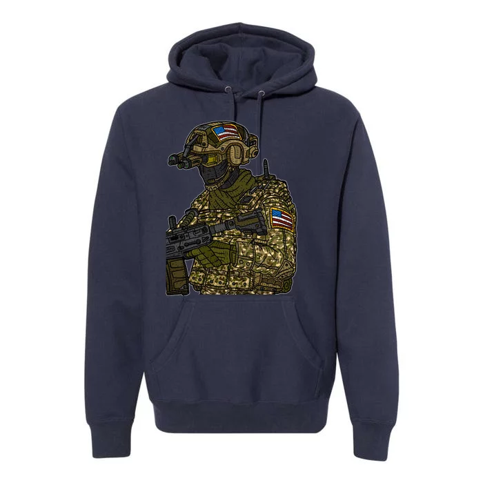 US Special Force Soldier Army Premium Hoodie