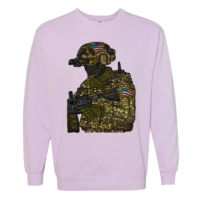 US Special Force Soldier Army Garment-Dyed Sweatshirt