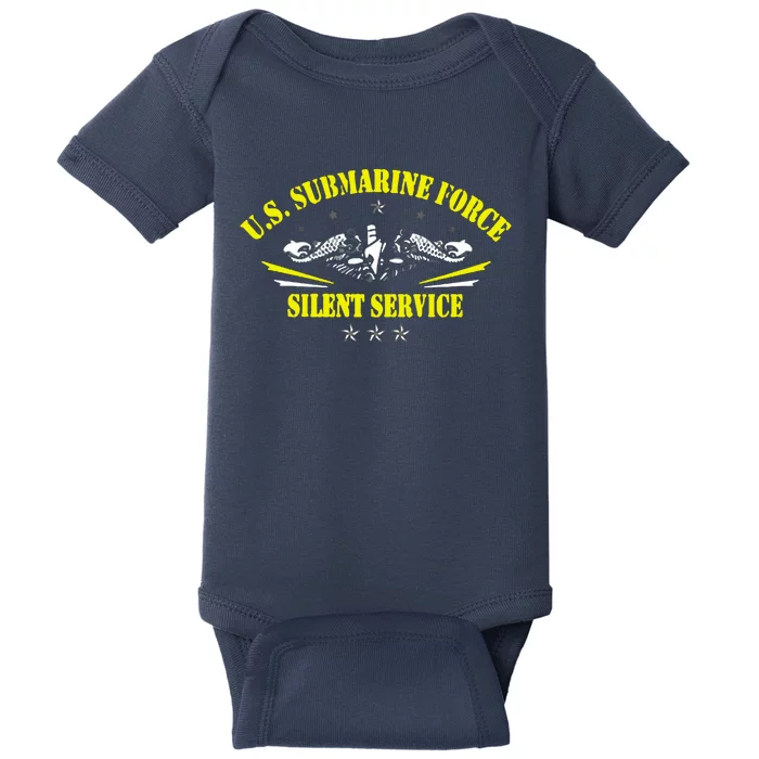 U.S Submarine Force Silent Service Veteran Submariner Gifts Baby Bodysuit