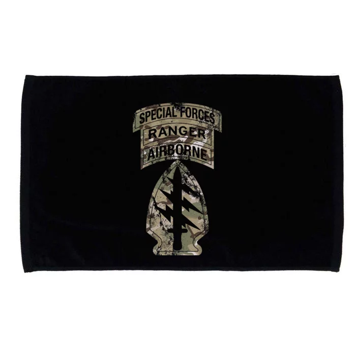 Us Special Forces Sf Ranger Tab Multicam Camo Microfiber Hand Towel